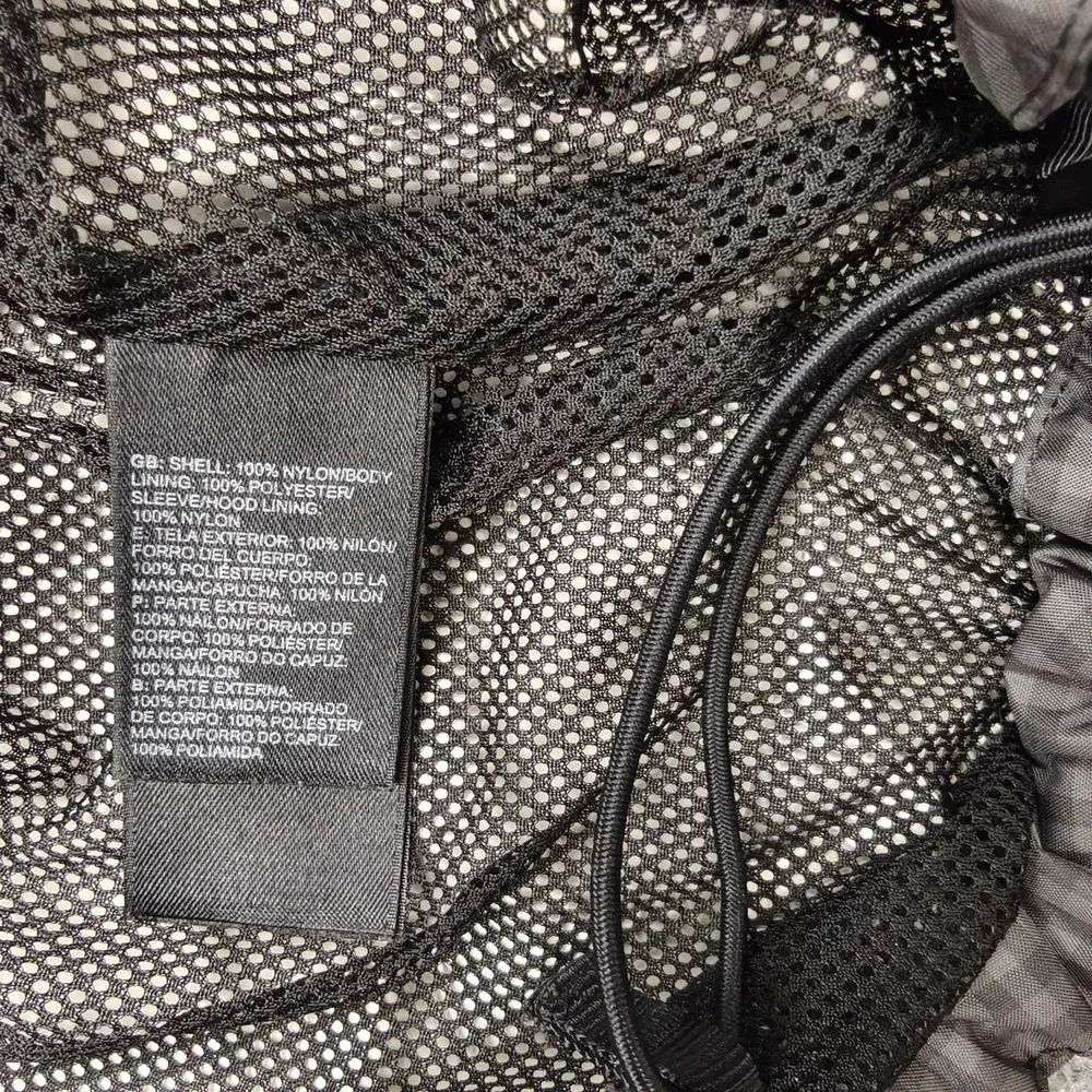 The North Face DryVent Jacket Mens XL Gray Check Hooded Windbreaker Full Zip